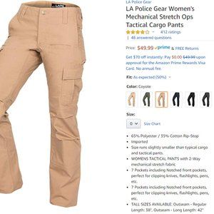 LA Police Gear Tactical Pants
